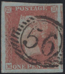 138887 1850 1D PL.99 (SG8)(MH) VERY FINE USED.