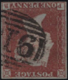 138888 1849 1D PL.90 WATERMARK INVERTED (SG8Wi) GOOD TO FINE USED.
