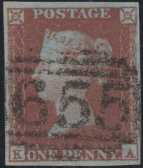 138891 1849 1D PL.92 (SG8)(KA) FINE USED.
