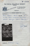 138903 1856 DIE 2 1D PL.31 RED-BROWN ON WHITE PAPER (SG37/SPEC C8A) FINE  USED BLOCK OF FOUR.