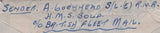 138909 1943 MAIL 'HMS BOLD' TO SCOTLAND WITH '=H.M.SHIP=/PASSED CENSOR' HAND STAMP.