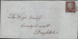 138912 1849 LETTER ARUNDEL TO BRIGHTON WITH 1D PL.84 (SG8)(QC).