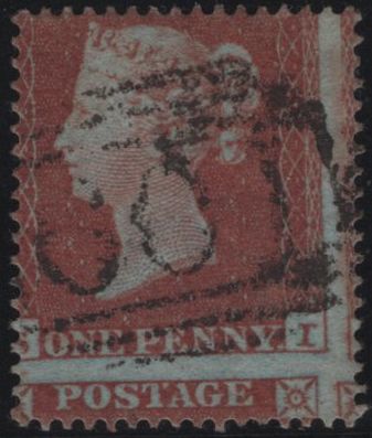 138918 1854 DIE 1 1D PL.175 (SG17)(SI) MISPLACED SHEET VARIETY, FINE USED.
