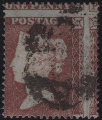 138927 1854 DIE 1 1D PL.200 (SG17)(QB) MISPLACED SHEET VARIETY, GOOD USED.
