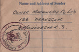 138928 1966 REGISTERED MAIL MANCHESTER TO USA WITH 10S CASTLE ISSUE.