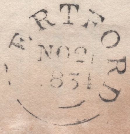 138932 1834 MAIL HERTFORD TO NORWICH WITH 'HERTFORD/Penny Post' HAND STAMP (HE223).