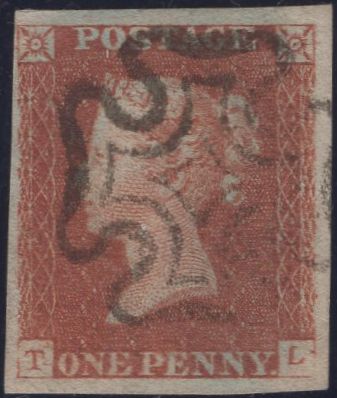 138936 1841 1D PL.21 (SG8)(TL DOUBLE T SPEC BS10aa) FINE USED.
