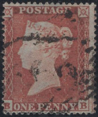 138939 1854 DIE 1 1D PL.192 (SG17)(BB) GOOD USED.