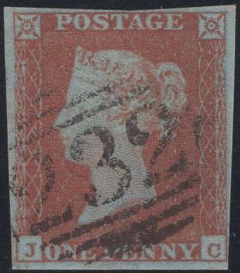 138941 1851 1D PL.122 (SG8)(JC) GOOD USED.