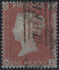 138942 1854 DIE 1 1D PL.197 (SG17)(DI) FINE USED.