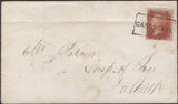 138945 1857 MAIL EDINBURGH TO DALKEITH WITH 'CANONGATE' SCOTS LOCAL CANCELLATION TYPE XVII.