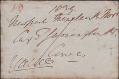 138951 1839 FREE FRONT NEWPORT, ISLE OF WIGHT, LOCAL USAGE WITH MANUSCRIPT 'N3' RECEIVING HOUSE MARK.