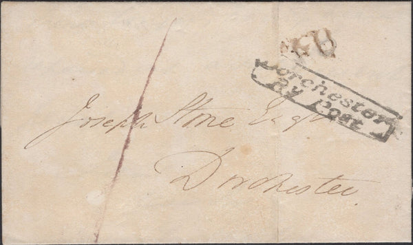 138975 1840 MAIL STEEPLETON, DORSET TO DORCHESTER WITH 'Dorchester/Py Post' HAND STAMP (DT247).