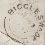 138977 1847 MAIL BIGGLESWADE TO WINDSOR WITH 'Potton/Penny Post' HAND STAMP (BE228).