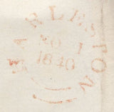 138990 1832 AND 1840 LETTERS, FROM HARLESTON, NORFOLK TO  WYMONDHAM SHOWING '9' RATE AND '1' UPP RATE FOLLOWING POSTAL REFORM.