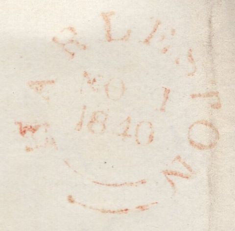 138990 1832 AND 1840 LETTERS, FROM HARLESTON, NORFOLK TO  WYMONDHAM SHOWING '9' RATE AND '1' UPP RATE FOLLOWING POSTAL REFORM.
