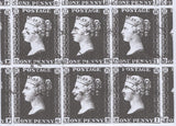 139006 1855 MATCHED PAIR DIE 2 1D PL.8 S.C.14 (SG24) AND L.C.14 (SPEC C6) LETTERED DH WITH CONSTANT VARIETY 'BLUR OUTSIDE SW SQUARE'.