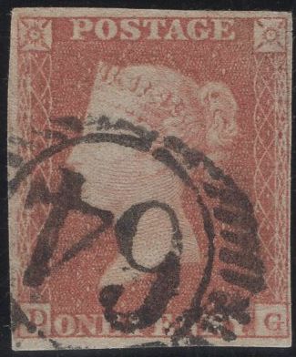 139014 1848 1D PL.88 (SG8)(DG) FINE USED.