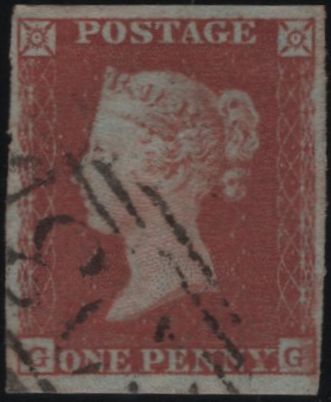 139016 1849 1D PL.91 (SG8)(GG) FINE USED.