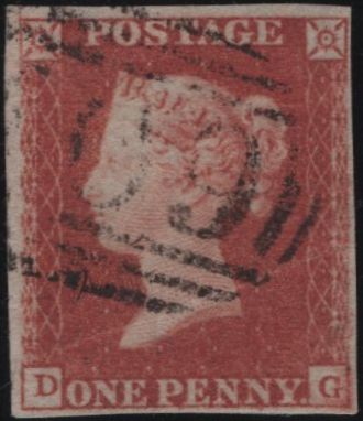 139019 1849 1D PL.91 (SG8)(DG) USED.