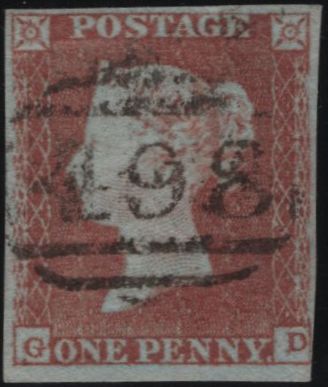 139020 1849 1D PL.91 (SG8)(GD) GOOD USED.