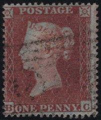 139028 1854 DIE 1 1D PL.195 (SG17)(BC) FINE USED.