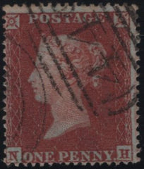 139029 1854 DIE 1 1D PL.194 (SG17)(NH) GOOD USED.