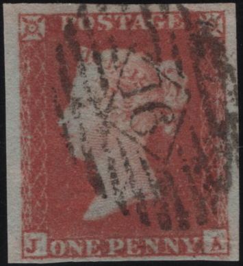 139046 1849 1D PL.91 (SG8)(JA) FINE USED.