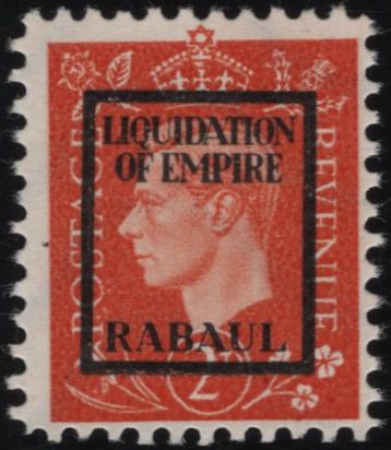 139058 1944 2D GERMAN PROPAGANDA FORGERY 'LIQUIDATION OF EMPIRE/RABAUL' UNUSED.