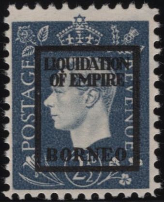 139064 1944 2½D GERMAN PROPAGANDA FORGERY 'LIQUIDATION OF EMPIRE/BORNEO' UNUSED.