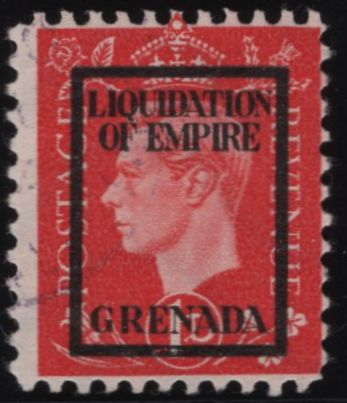 139067 1944 1D GERMAN PROPAGANDA FORGERY 'LIQUIDATION OF EMPIRE/GRENADA' UNUSED.