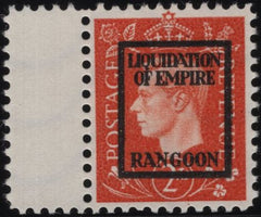 139072 1944 2D GERMAN PROPAGANDA FORGERY 'LIQUIDATION OF EMPIRE/RANGOON' UNUSED.