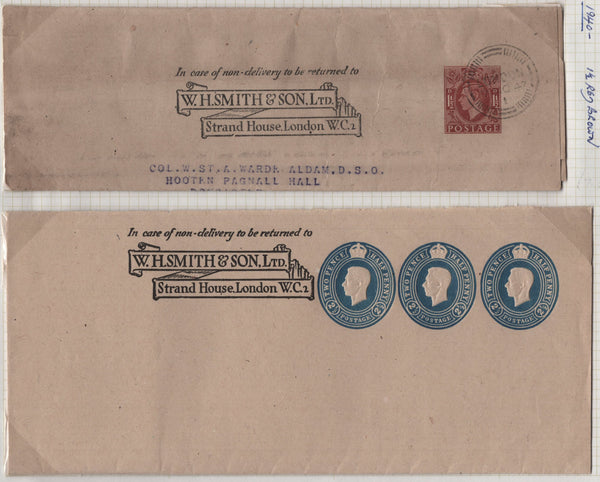 139080 CIRCA 1939-1956 COLLECTION KGVI STAMPED TO ORDER 'W. H. SMITH' POSTAL STATIONERY.