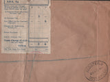 139084 1950 REGISTERED AIR MAIL GIBRALTAR TO KENT WITH POSTAGE DUES RECEIPTING PURCHASE TAX.