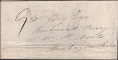 139090 1833 MAIL DEVIZES TO ST NEOTS WITH 'DEVIZES' HAND STAMP (WL239).