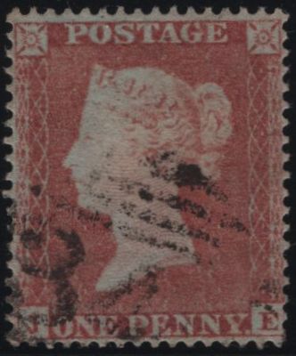 139103 1854 DIE 1 1D PL.172 (SG17)(JE) GOOD USED.