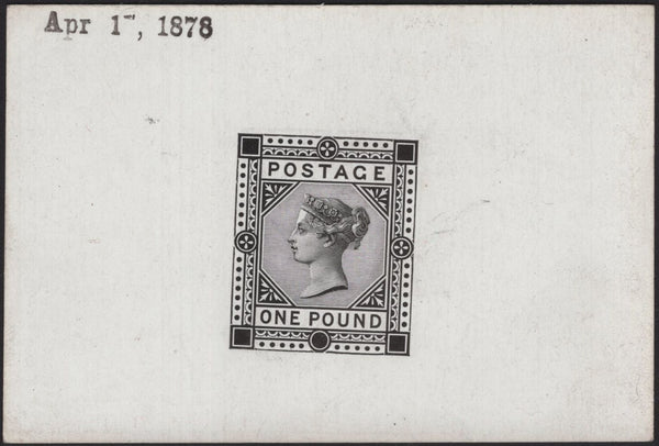 139126 1878 £1 (SG129) DIE PROOF.