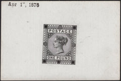139126 1878 £1 (SG129) DIE PROOF.