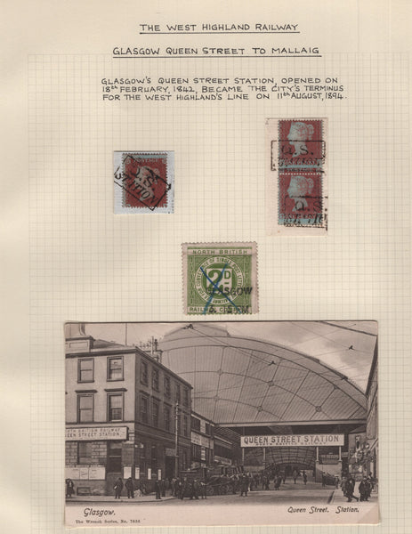 139140 COLLECTION OF EARLY WEST HIGHLAND RAILWAY PICTURE POST CARDS/FIRST DAY COVERS/COMMEMORATIVE COVERS.