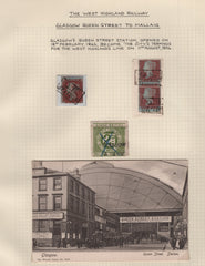 139140 COLLECTION OF EARLY WEST HIGHLAND RAILWAY PICTURE POST CARDS/FIRST DAY COVERS/COMMEMORATIVE COVERS.