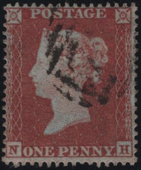 139153 1854 DIE 1 1D PL.194 (SG17)(NH) FINE USED.