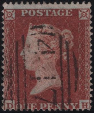 139158 1854 DIE 1 1D RES.PL.4 (SG17)(DH) FINE USED.
