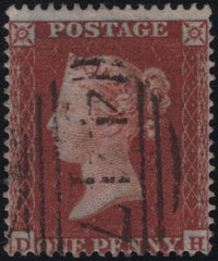 139158 1854 DIE 1 1D RES.PL.4 (SG17)(DH) FINE USED.