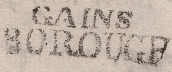 139235 1777 MAIL GAINSBOROUGH TO LONDON WITH 'GAINS/BOROUGH' HANDSTAMP (LI321).