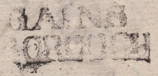 139236 1780 MAIL GAINSBOROUGH, LINCS TO LONDON WITH 'GAINS/BOROUGH' HANDSTAMP (LI325).