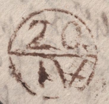 139236 1780 MAIL GAINSBOROUGH, LINCS TO LONDON WITH 'GAINS/BOROUGH' HANDSTAMP (LI325).