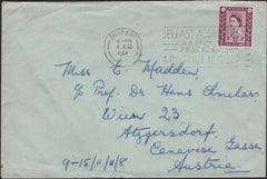 139241 1964 MAIL BELFAST TO VIENNA WITH 6d NORTHERN IRELAND REGIONAL (NI3).