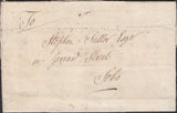 139255 1758 MAIL USED IN LONDON WITH TEMPLE DOCKWRA TYPE 3a (L357(2).
