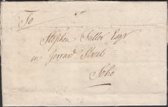 139255 1758 MAIL USED IN LONDON WITH TEMPLE DOCKWRA TYPE 3a (L357(2).