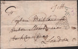 139257 1754 MAIL HARWICH TO LONDON WITH WESTMINSTER DOCKWRA HANDSTAMP TYPE 4a (L363a?).